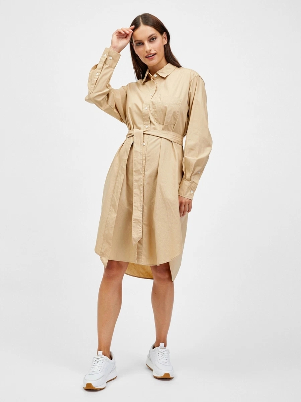 Gap Long Sleeve Big Shirt Dress (Tall)